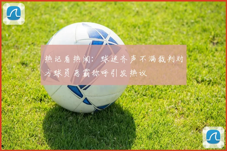 热记看热闹：球迷齐声不满裁判对方球员恶霸称呼引发热议